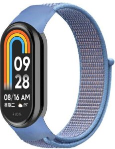 Beline pasek Mi Band 9/8 NylonLoop       niebieski/blue 2