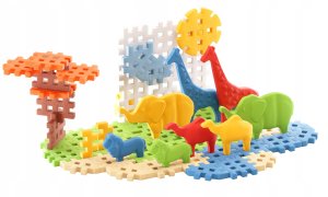 *****Klocki wafle mini Animals Safari 50el 07092 2