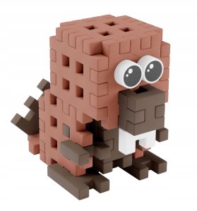 *****Klocki wafle mini PocketPets Bóbr 07061 3