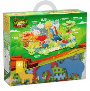 Marioinex Klocki wafle mini Animals Sawanna 100 el (07085) 6