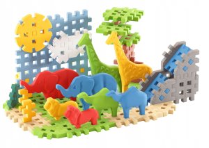 *****Klocki wafle mini Animals Sawanna 50el 07078 6