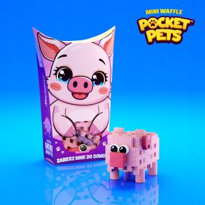*****Klocki wafle mini PocketPets Świnka 06903 3