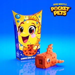 *****Klocki wafle mini PocketPets Ryba 07184 3
