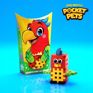 *****Klocki wafle mini PocketPets Papuga 06958 3