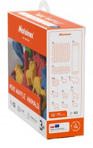 *****Klocki wafle mini Zwierzęta 62el 07429 6