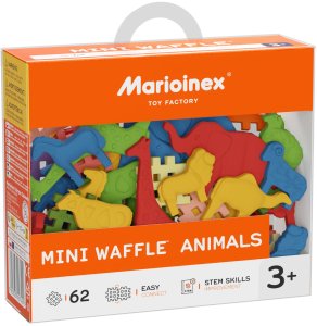 *****Klocki wafle mini Zwierzęta 62el 07429 8