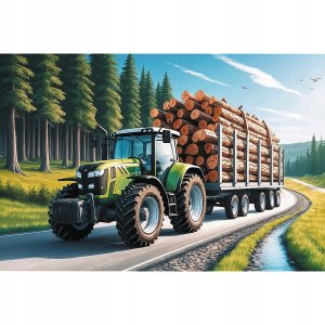 PUZZLE 100 Ciągnik leśny 16493 1