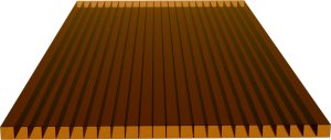 Poliwęglan komorowy 1000x1050, brązowy 10 mm 1