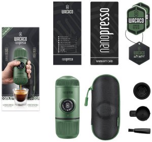 Przenośny ekspres do kawy WACACO Nanopresso Moss Green + Etui WACACO 2