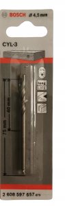 Wiertło Bosch CONCRETE DRILL BIT 4,5X75 SILV.PERCUSS. 2