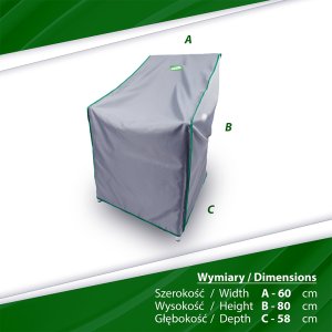 Pokrowiec na fotel ogrodowy 58x60x80 1