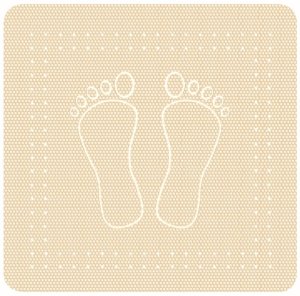 Kleine Wolke KLEINE WOLKE Foot Mata antypośl. beżowy piasek 55x55 2