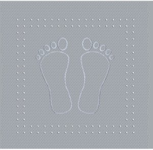 KLEINE WOLKE Foot Mata bezp. grey 55x55 1