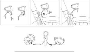 Przednia lampka na dynamo 70 Lux Uniwersalny 4