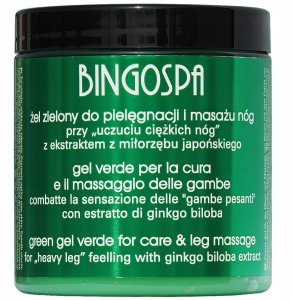 BINGO SPA_Żel zielony do pielęgnacji i masażu nóg z ekstraktem z Miłorzębu Japońskiego 250g 1