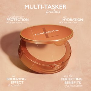 LANCASTER_Infinite Bronze Sunlight Compact Cream SPF50 podkład brązujący w kompakcie 9g 5