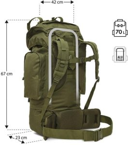 Plecak turystyczny Nils Extreme NC3901 20 l Zielony 4