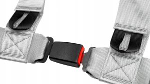 Pasy sportowe Slide V2 Srebrne 4P 3" E4 2