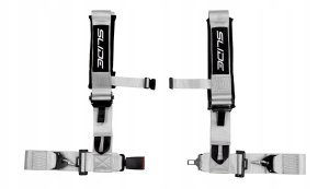 Pasy sportowe Slide V2 Srebrne 4P 3" E4 3