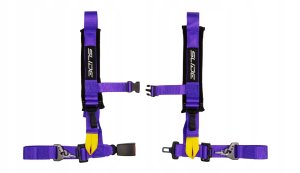 Pasy sportowe Slide V2 Fioletowe 4P 2" E4 2