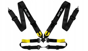 Pasy sportowe Slide V2 Quick Carbon Czarne 4P 3" 1