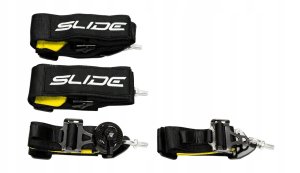 Pasy sportowe Slide V2 Quick Carbon Czarne 4P 3" 3