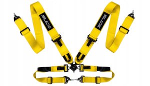 Pasy sportowe Slide V2 Quick Żółte 4P 3" 1