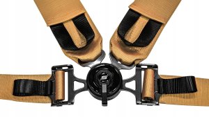 Pasy sportowe Slide V2 Quick Złote 4P 3" 2