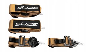 Pasy sportowe Slide V2 Quick Złote 4P 3" 3