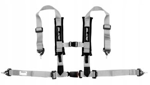 Pasy sportowe Slide V2 Srebrne 4P 2" E4 1