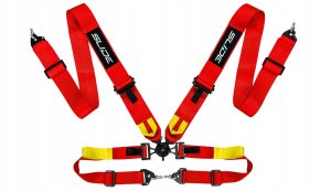 Pasy sportowe Slide V2 Quick Czerwone 4P 3" 1