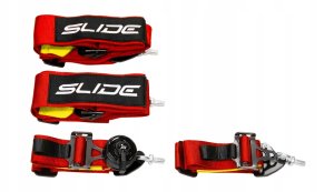 Pasy sportowe Slide V2 Quick Czerwone 4P 3" 3