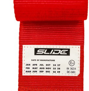 Pasy sportowe Slide V2 Czerwone 4P 3" E4 4