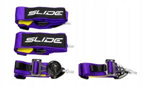 Pasy sportowe Slide V2 Quick Fioletowe 4P 3" 3