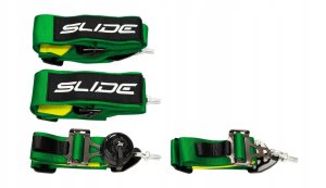 Pasy sportowe Slide V2 Quick Ciemno Zielone 4P 3" 3