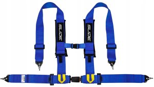 Pasy sportowe Slide V2 Ciemno Niebieskie 4P 3" E4 1