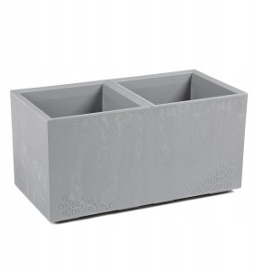 Kwietnik KARO 800x400x400 beton ECO recycled - jasny szary beton LA936-70 Lamela 1
