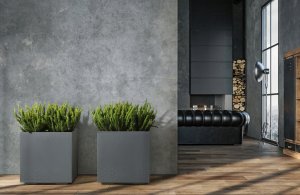 Lamela Kwietnik KARO 800x400x400 beton ECO recycled - jasny szary beton LA936-70 Lamela 11