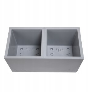Lamela Kwietnik KARO 800x400x400 beton ECO recycled - jasny szary beton LA936-70 Lamela 6