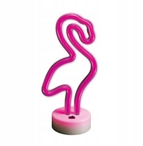 Neon na podstawce LED FLAMING róż FSNE01 Forever Light 1