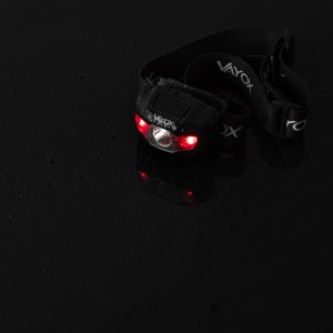 Latarka bteryjna czołowa 100lm LED + 2x LED VA0178 VAYOX 10