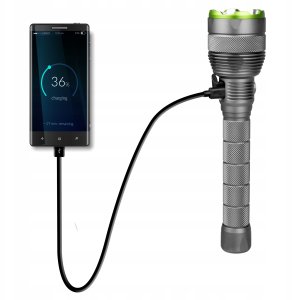 Latarka Vayox Latarka akumulatorowa taktyczna 10000lm COB LED 2600mAh IPX7 VA0254 VAYOX 10