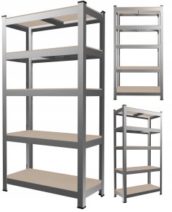 REGAŁ 5-POZIOMOWY 220 x 90 x 40CM UDŹWIG PÓŁKI: 175 KG GWI0629 CHOMIK 1