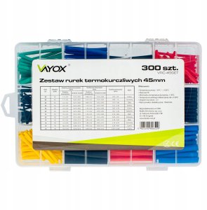 Rurki termokurczliwe 300 szt. 45mm 1-13mm VRC-300SET Vayox 1