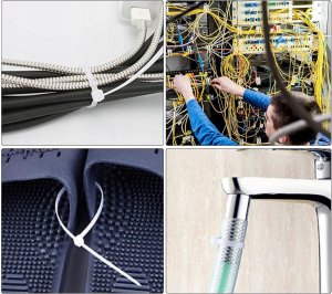 Opaski zaciskowe 4,8mm /400mm białe 100 szt. VOZ-48400W Vayox 12