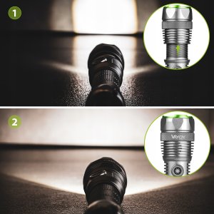 Latarka taktyczna 3000lm IPX7 30W LED SMD Pro Series VA0364 Vayox 8