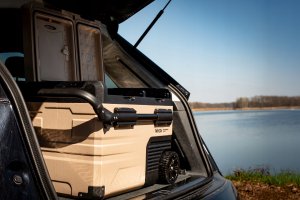 Lodówka turystyczna 39L DC12/24V AC 220-240V dwie komory kółka Expedition series VA-EW39 Vayox 11