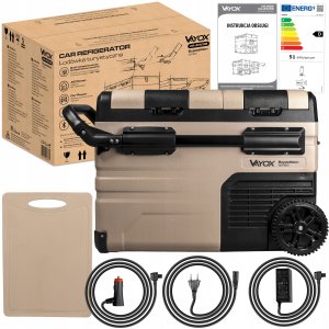 Lodówka turystyczna 39L DC12/24V AC 220-240V dwie komory kółka Expedition series VA-EW39 Vayox 14
