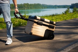 Lodówka turystyczna 39L DC12/24V AC 220-240V dwie komory kółka Expedition series VA-EW39 Vayox 3