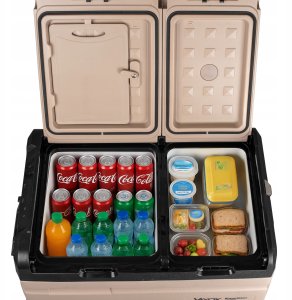 Lodówka turystyczna 39L DC12/24V AC 220-240V dwie komory kółka Expedition series VA-EW39 Vayox 5